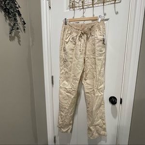 Guess Linen Pants - Beige